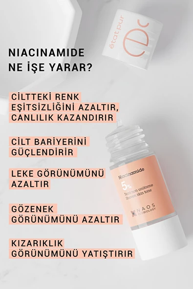 Etat Pur Active Niacinamide %5 Pürüz ve Leke Karşıtı Saf Konsantre Bakım Ürünü 15 ml - Resim 4