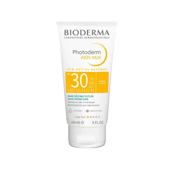 Bioderma Photoderm AKN Mat SPF30 Güneş Koruyucu Krem 150 ml PUANSIZDIR