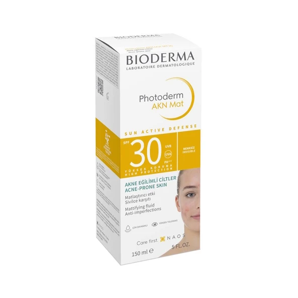 Bioderma Photoderm AKN Mat SPF30 Güneş Koruyucu Krem 150 ml - Resim 3