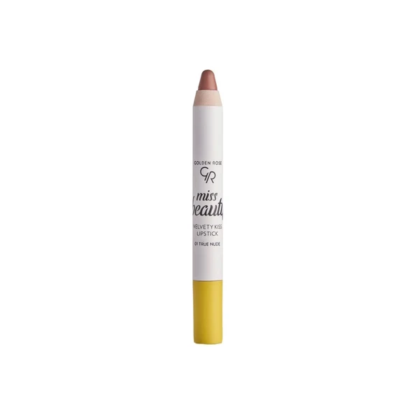 Golden Rose Miss Beauty Velvety Kiss Lipstick 3.5g 01 True Nude ürün görseli