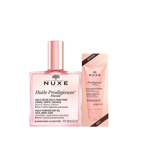 Nuxe Huile Prodigieuse Florale 100ml + Prodigieux Floral Shower Gel 30ml Set