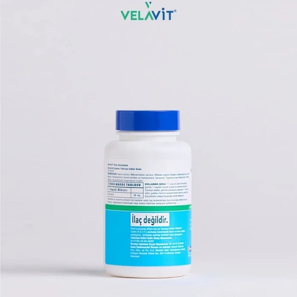 Velavit Viva Ceramide - Seramid İçeren Takviye Edici Gıda 30 Kapsül - Resim 4