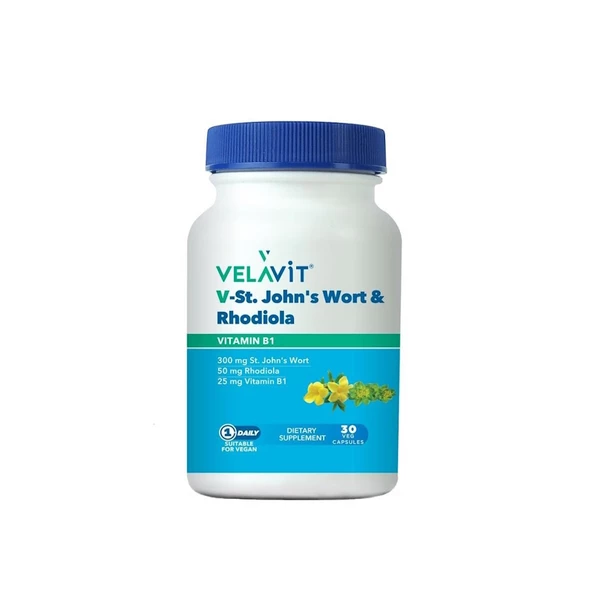 Velavit V-St. Johns Wort & Rhodiola 30 Kapsül