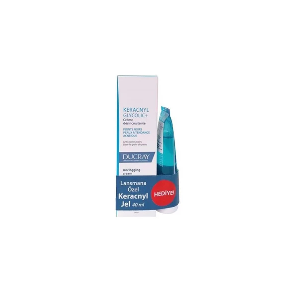 Ducray Keracnyl Glycolic+ Cream 30 ml + Keracnyl Jel 40ml Hediye