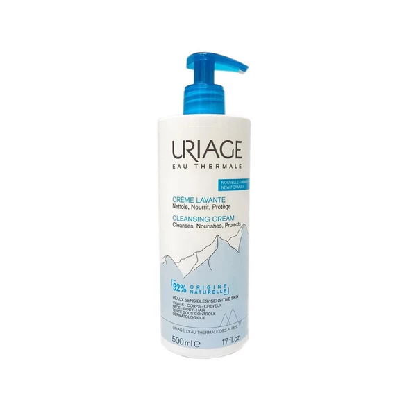 Uriage Creme Lavante Yüz Vücut Saç Temizleyici Krem 500ml