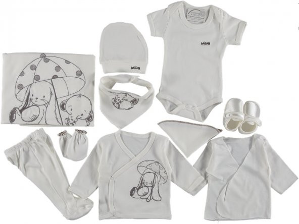 Wiwa Baby Bebek Hastane Çıkışı 10 Parça Set Unisex