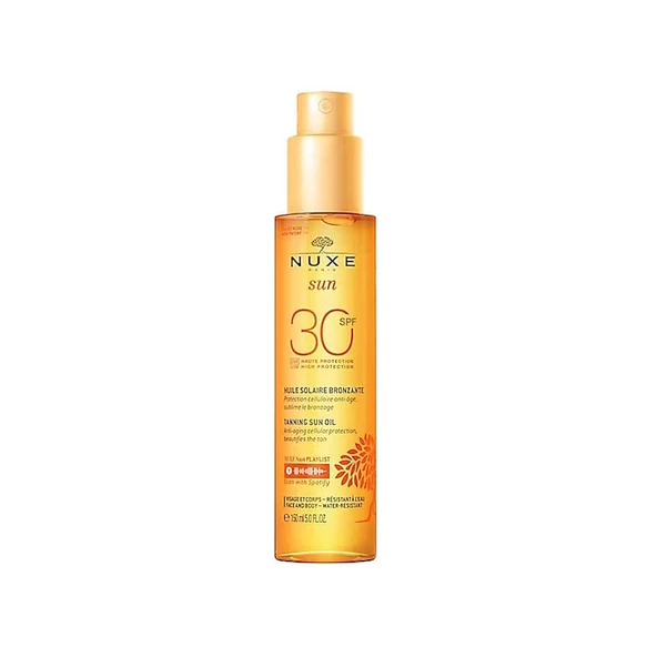 Nuxe Sun Huile Bronzante SPF30 Yüz ve Vücut Yağı 150 ml ürün görseli 1