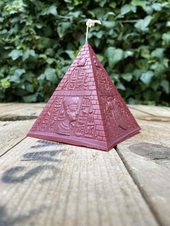 Piramit Mum Kalıbı ( Silikon ) ( 6x6x7 cm ) ( Küçük ) 1 Adet - Resim 4