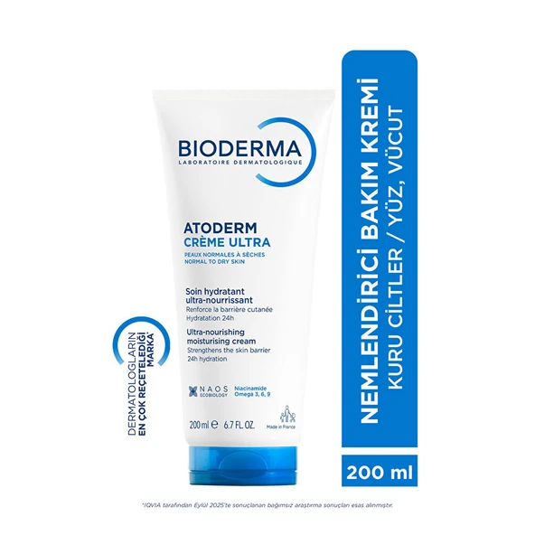 Bioderma Atoderm Cream Ultra Nemlendirici Krem 200 ml PUANSIZDIR - Resim 2