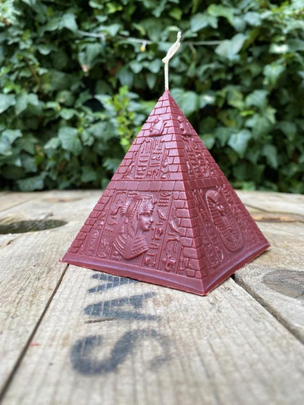 Piramit Mum Kalıbı ( Silikon ) ( 7x7x8 cm ) ( Orta ) 1 Adet - Resim 4