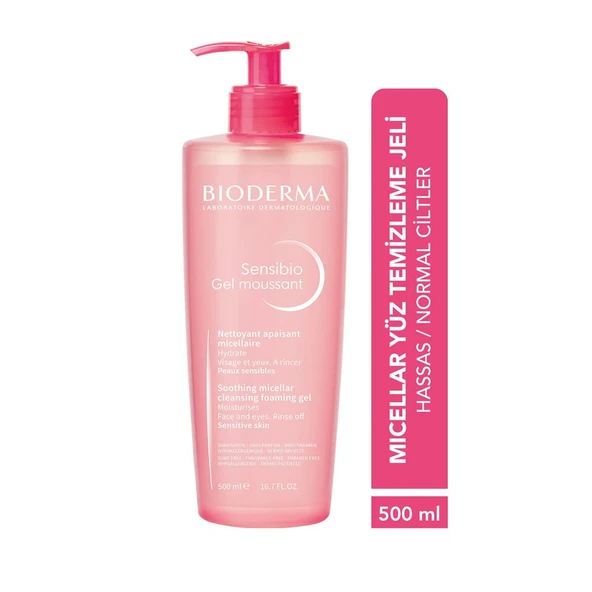 Bioderma Sensibio Foaming Gel Micellar Yüz Temizleme Jeli 500 ml PUANSIZDIR - 2