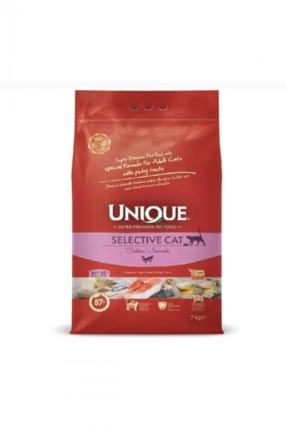 Unique Selective Cat Kedi Maması Somonlu 7kg