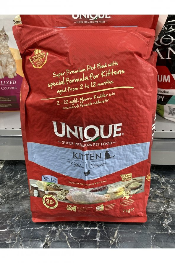 Unique Yavru Kedi Maması 7 Kg Tavuklu