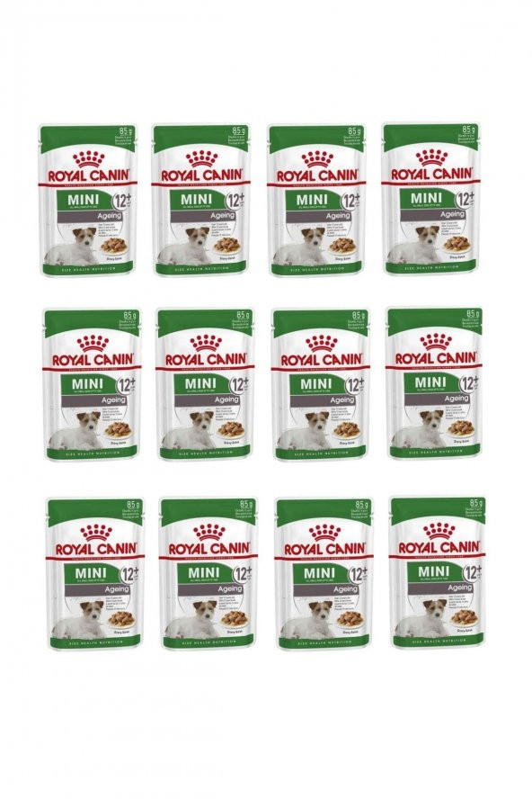Royal Canin Mini Ageing + 12 Köpek Yaş Mama 85 Gr. X 12 Adet