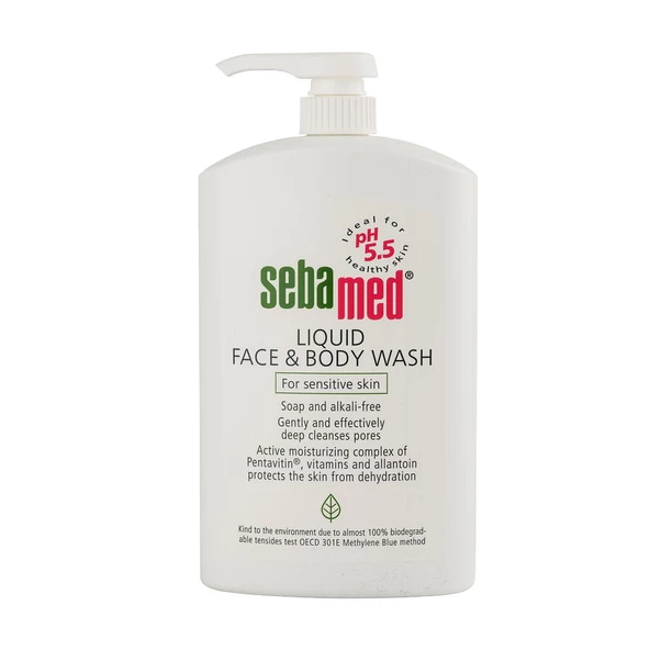 Sebamed Liquid Face and Body Wash 1000ml