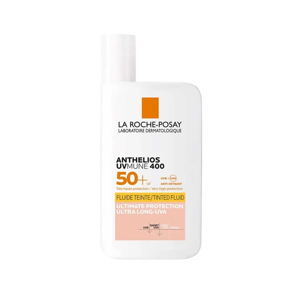 La Roche Posay Anthelios UVMUNE 400 İnvisible Fluid Renkli Güneş Koruyucu SPF50+ 50ml