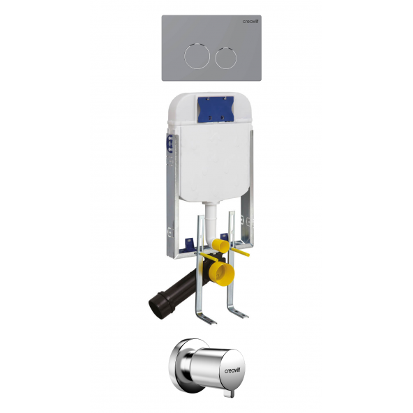 Creavit Terra Gömme Rezervuar Set