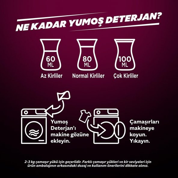 Yumoş Sıvı Deterjan 1690ML Siyah - 5