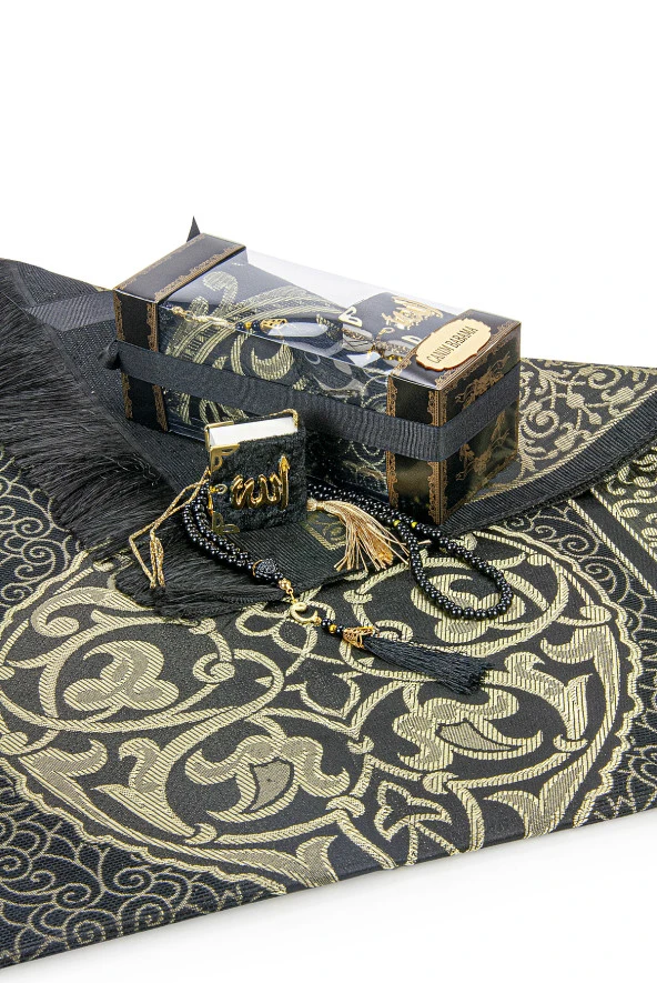 Babalar Gününe Özel Tesbih Mini Kuran Seccade Seti - Resim 3