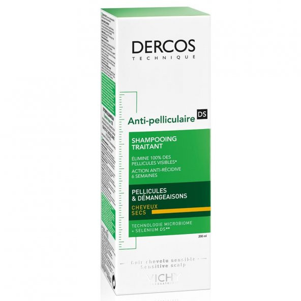 Dercos Kepek Karşıtı Şampuan 200 ml - Kuru Saçlar