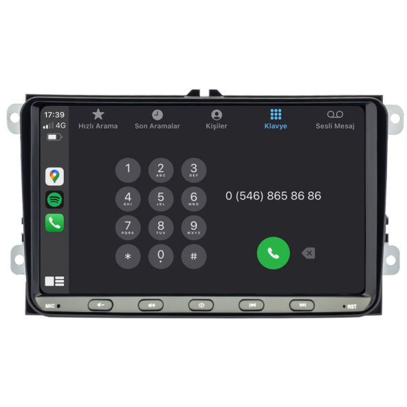 Volkswagen Touran Android Multimedya Sistemi (2004-2010) CRV-4580XD - 5