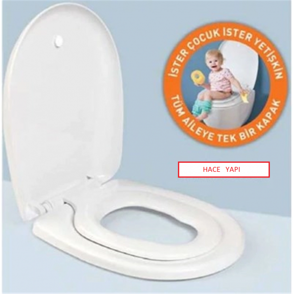 Nkp Family Çocuk Adaptörlü Thermoplast Yavaş Kapanır Klozet Kapağı - 5