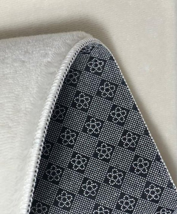 Orkide Home Modern Puffy  Simirna Peluş Post Halı  Krem 100 x 200 - Resim 3