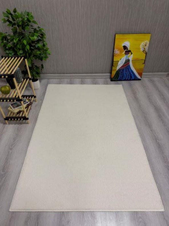 Orkide Home Modern Puffy  Simirna Peluş Post Halı  Krem 200 x 300
