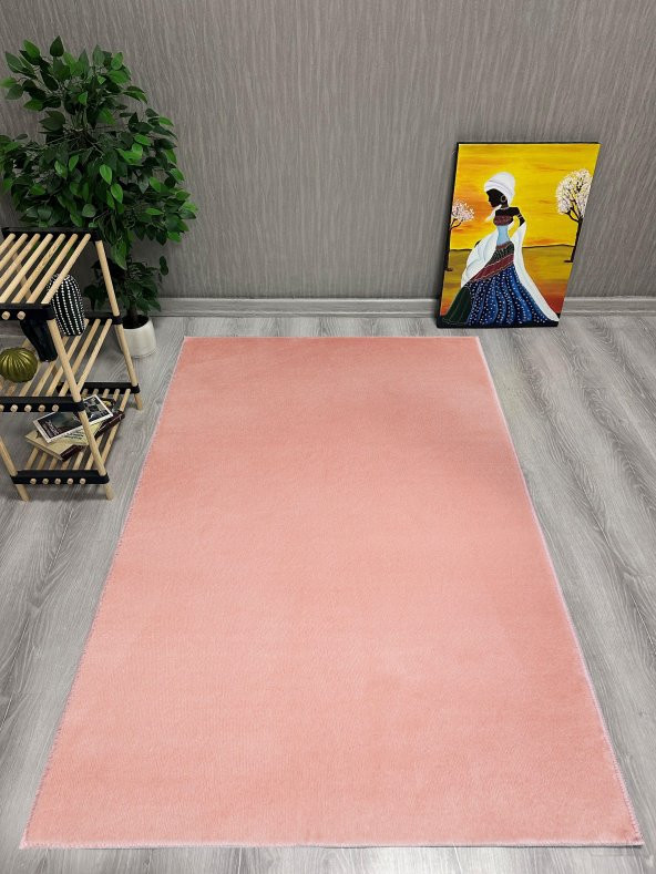 Orkide Home Modern Puffy  Simirna Peluş Post Halı  PEMBE 100 x 200