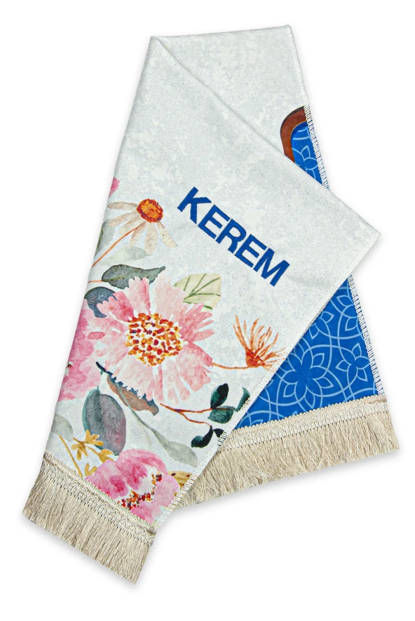 İsme Özel İşlemeli Dijital Baskılı Erkek Çocuk Seccadesi - Resim 2