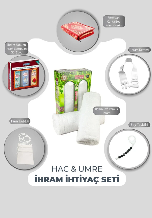 Erkek Hac Umre İhram İhtiyaç Seti SET02