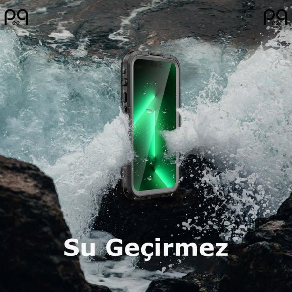 Peeq Apple İphone 14 Pro Max Waterproof Kılıf Red Pepper Magneticsafe Su Geçirmez Kılıf - 7