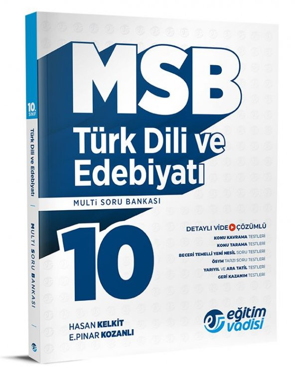 Eğitim Vadisi 2024 10. Sınıf Türk Dili Ve Edebiyatı Multi Soru Bankası