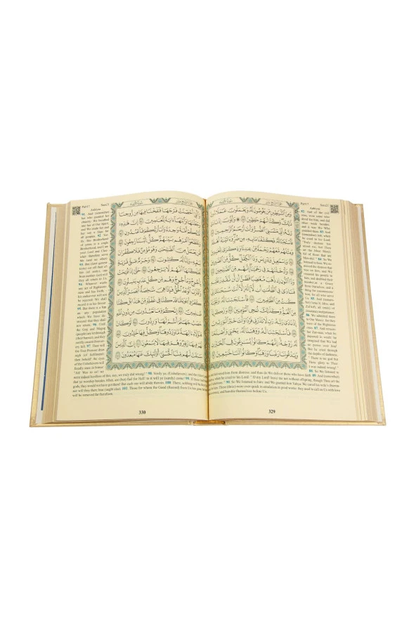 İngilizce Mealli Kuran Orta Boy - Beyaz - Resim 3