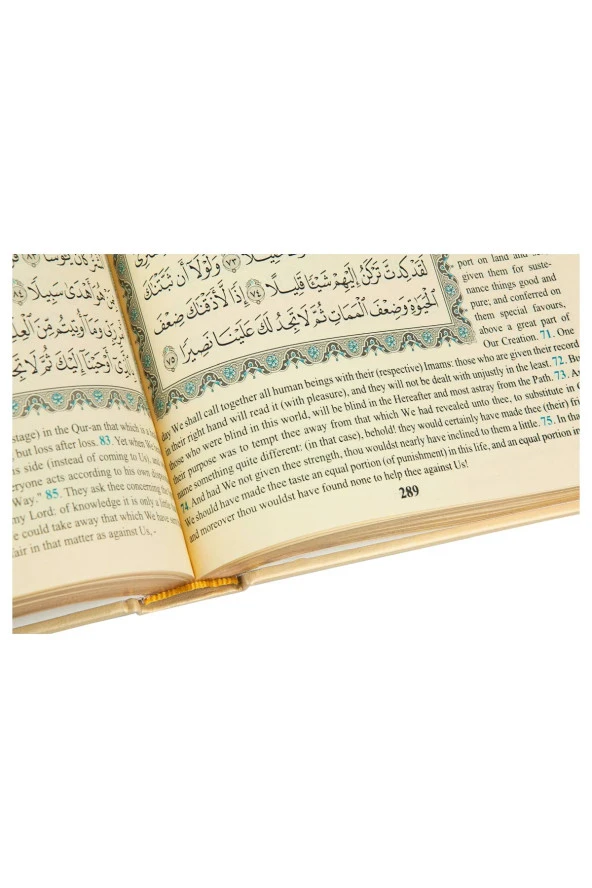 İngilizce Mealli Kuran Orta Boy - Beyaz - Resim 5