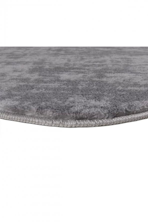 Orkide Home Modern Dekoratif Halı Jel Kaymaz Taban Desenli Gri Halı  GRİ 150 x 300 - 4