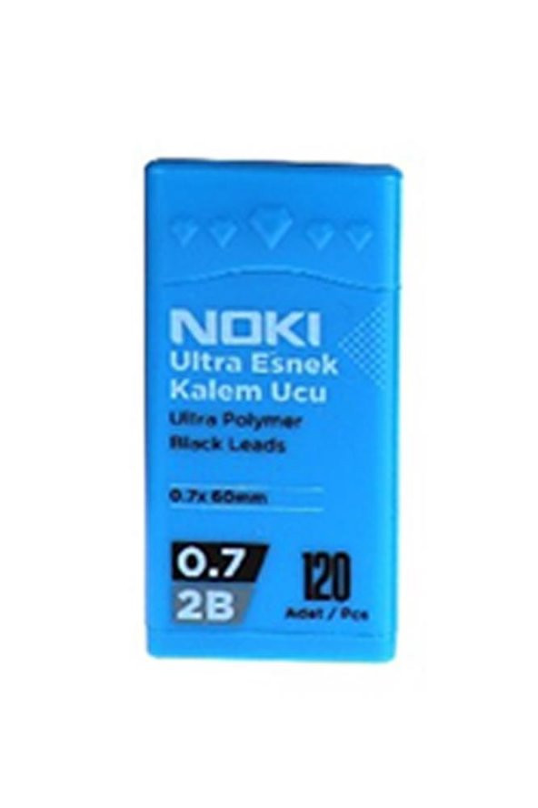 Kalem Ucu Ultra Esnek 0.7mm 2B Siyah 120li Mavi 1 Adet 0,7 Uç 120li Tüp Esnek Yumuşak Yazım 0.7x60mm