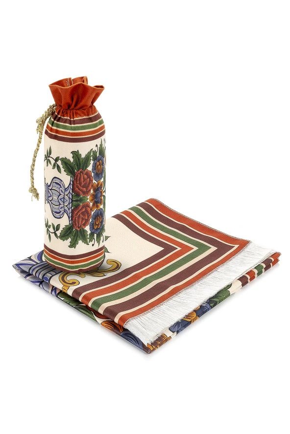 İpek Dokulu Taşıma Çantalı Seccade IPK08 - Resim 5