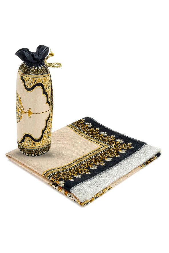 İpek Dokulu Taşıma Çantalı Seccade IPK06 - Resim 6