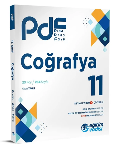 Eğitim Vadisi 2024 11. Sınıf Coğrafya Pdf Planlı Ders Föyü