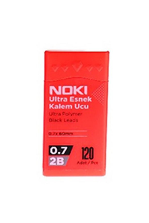 Kalem Ucu Ultra Esnek 0.7mm 2B Siyah 120li Mercan 1 Adet 0,7 Uç 120li Tüp Esnek Yumuşak Yazım 0.7x60mm