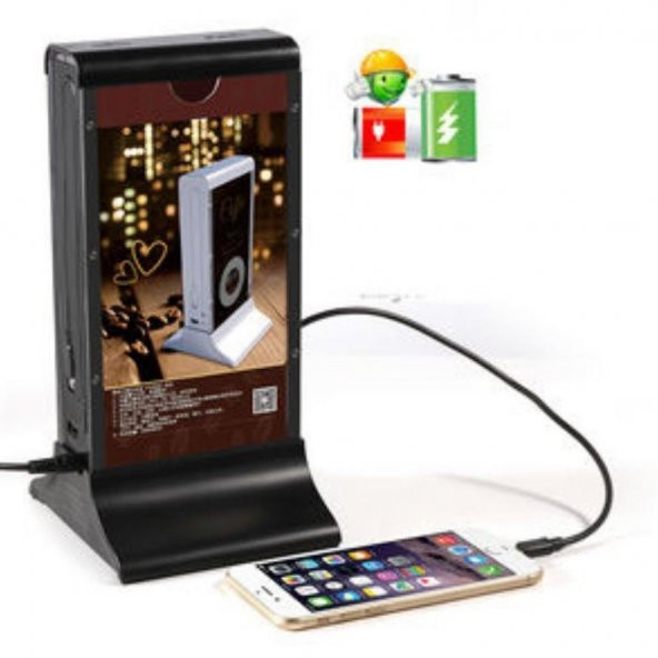Peeq FYD-835A Restoranlar İçin Hızlı Şarj Olabilen Menü ve Masa Üstü Powerbank 40200 Mah - 6