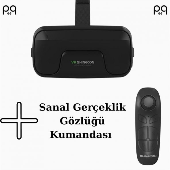 Peeq Shinecon SC-G04EA 3D Sanal Gerçeklik Gözlüğü + Sanal Gerçeklik Gözlüğü Kumandası