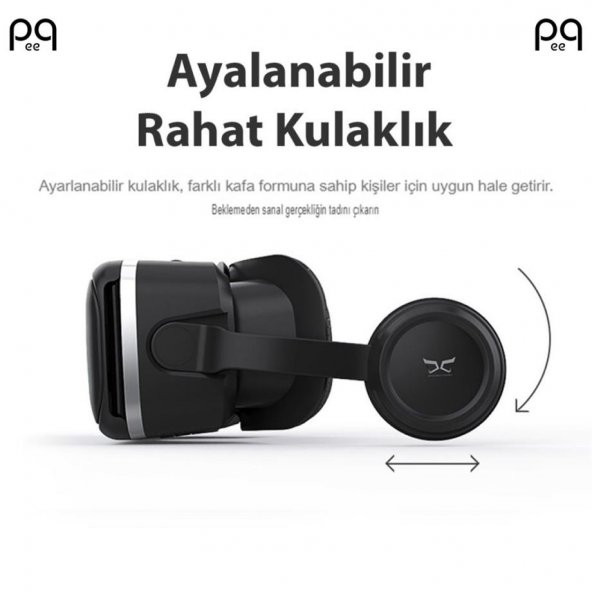 Peeq VR 3D Sanal Gerçeklik Gözlüğü 3.5-6.2 İnç SC-G04E Stereo Kulaklıklı - 2