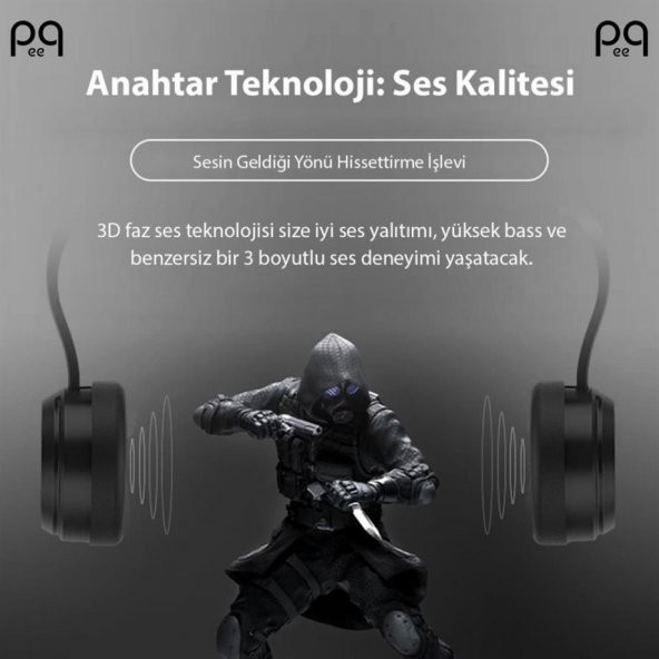 Peeq VR 3D Sanal Gerçeklik Gözlüğü 3.5-6.2 İnç SC-G04E Stereo Kulaklıklı - 6