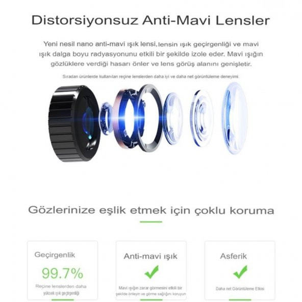 Peeq SC-G04EA 3D Vr Sanal Gerçeklik Gözlüğü Stereo Kulaklıklı - 6