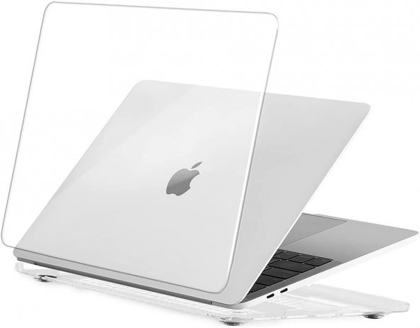 Peeq MacBook Pro 13.3 inç Polikarbon Şeffaf Koruyucu Kılıf A2338 (2020) M1