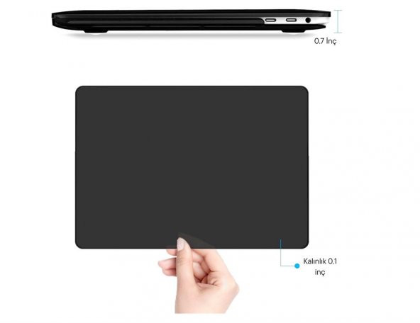 Peeq MacBook Pro 13.3 inç Polikarbon Şeffaf Koruyucu Kılıf A2338 (2020) M1 - 10