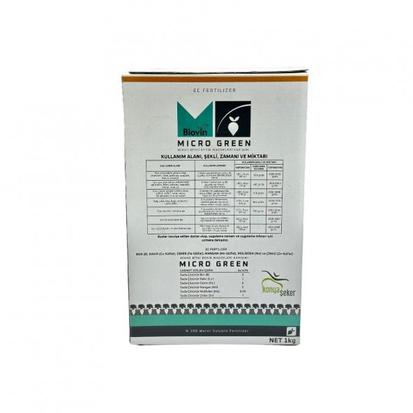 Biovin Micro Green Bitki Besin Maddeleri Karışımı 1 Kg - 3