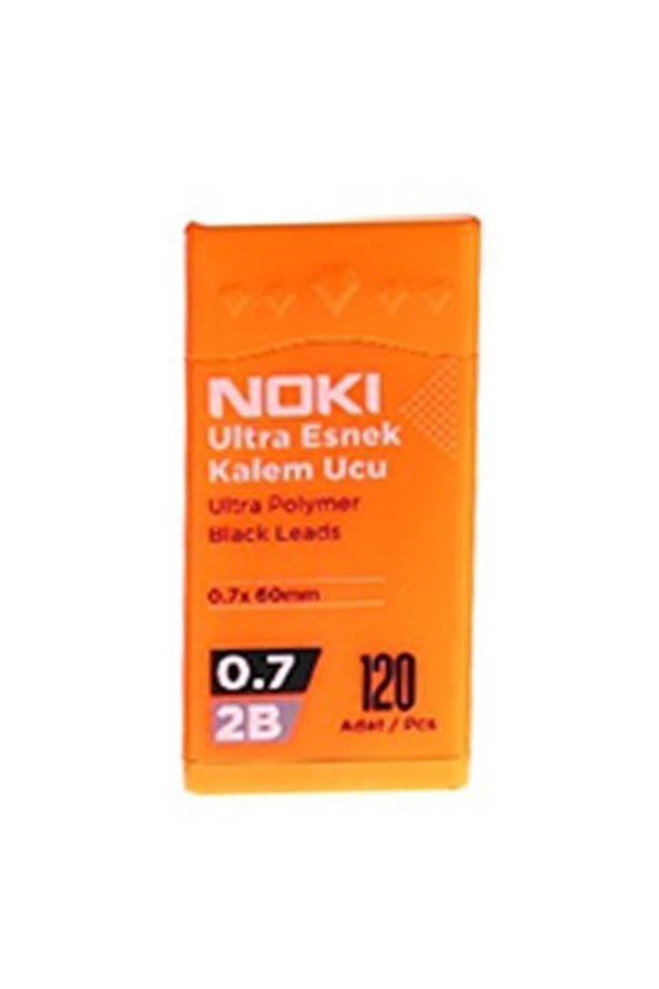 Kalem Ucu Ultra Esnek 0.7mm 2B Siyah 120li Turuncu 1 Adet 0,7 Uç 120li Tüp Esnek Yumuşak Yazım 0.7x60mm